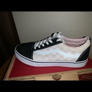 Pink checkered Vans size 10 women